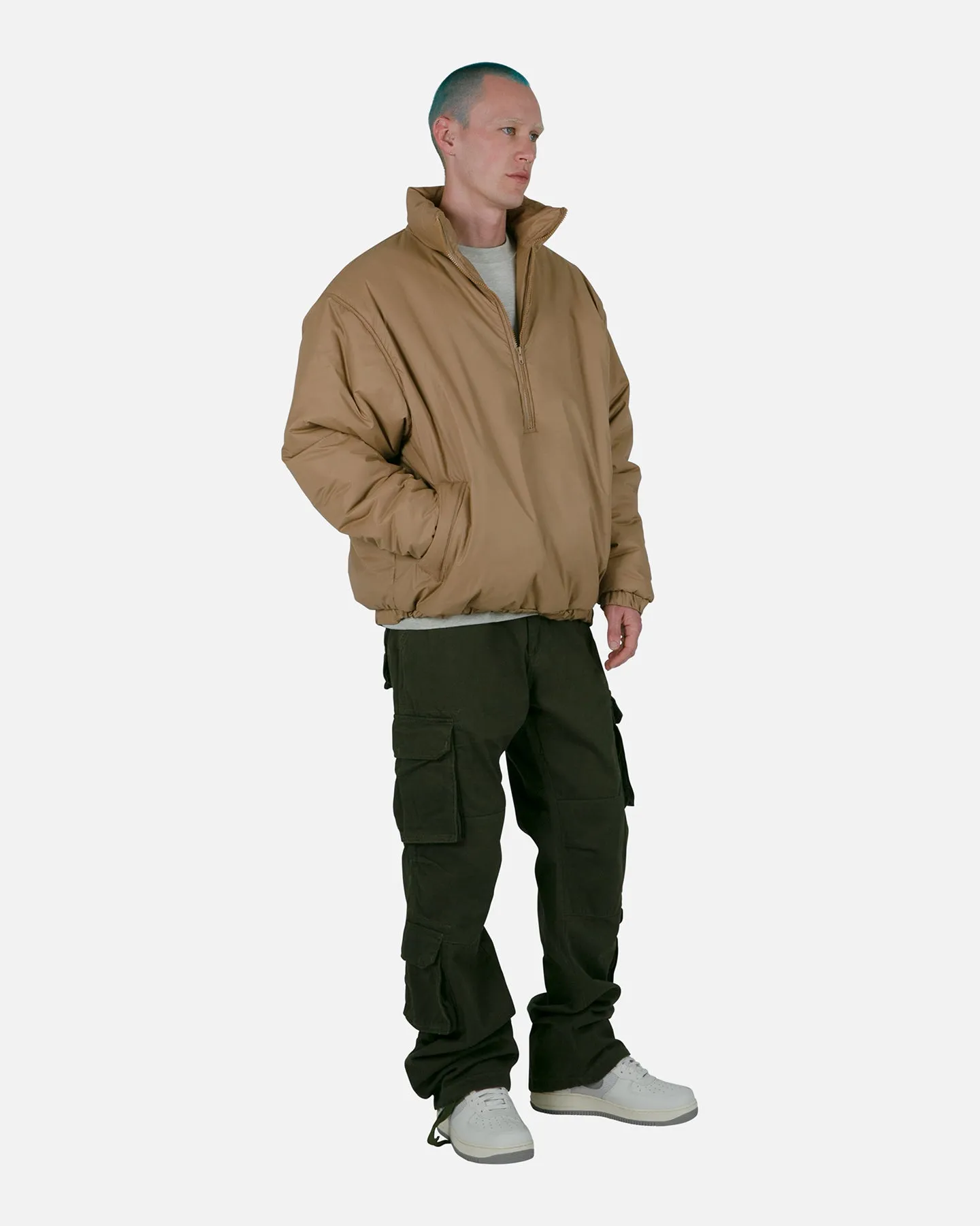 MNML Baggy Double Pocket Cargo Pants Olive