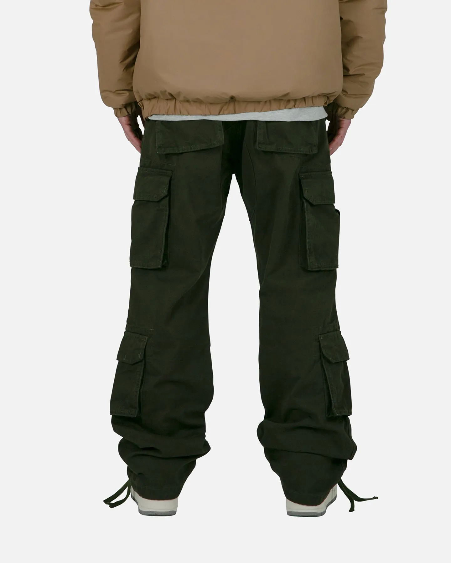 MNML Baggy Double Pocket Cargo Pants Olive