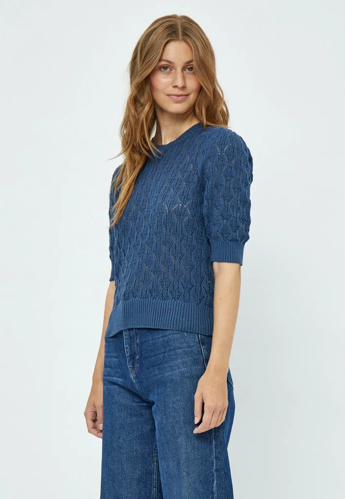 MSLamina Knit Pullover - Dark Denim Blue