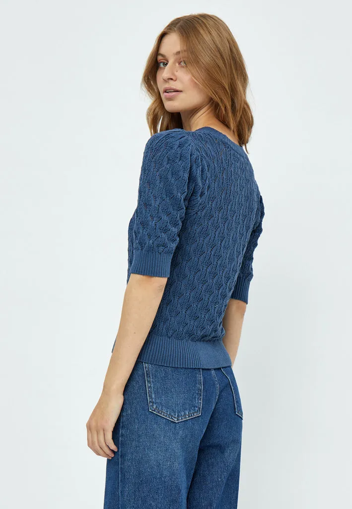 MSLamina Knit Pullover - Dark Denim Blue