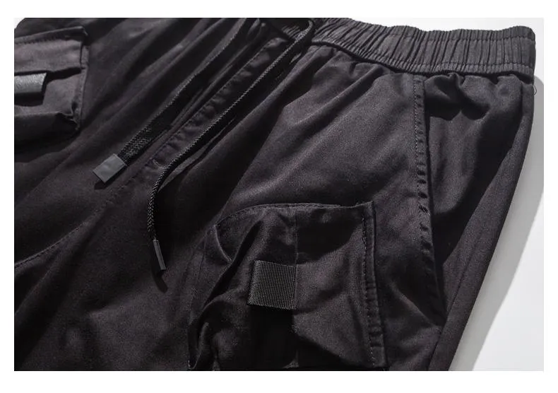 Multi-Pocket Cargo Trousers w/ Straps