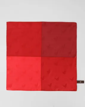 Must Haves Silk Red Solid Pocket Square - New Teddy