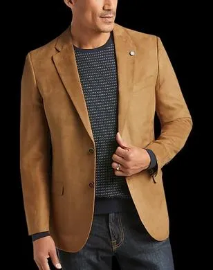 Nautica Men's Modern-Fit Faux-Suede Sport Coat