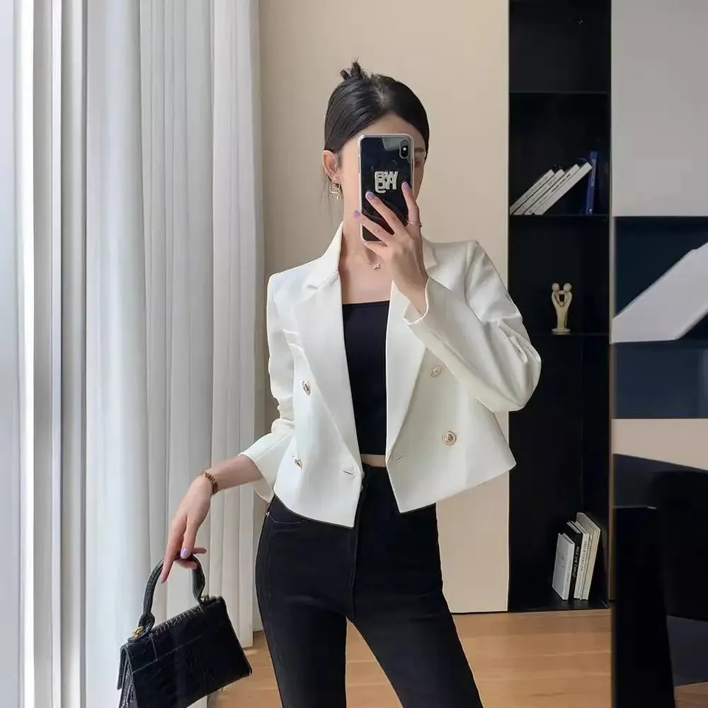 New Fashion Small Casual White Short Suit Jacket