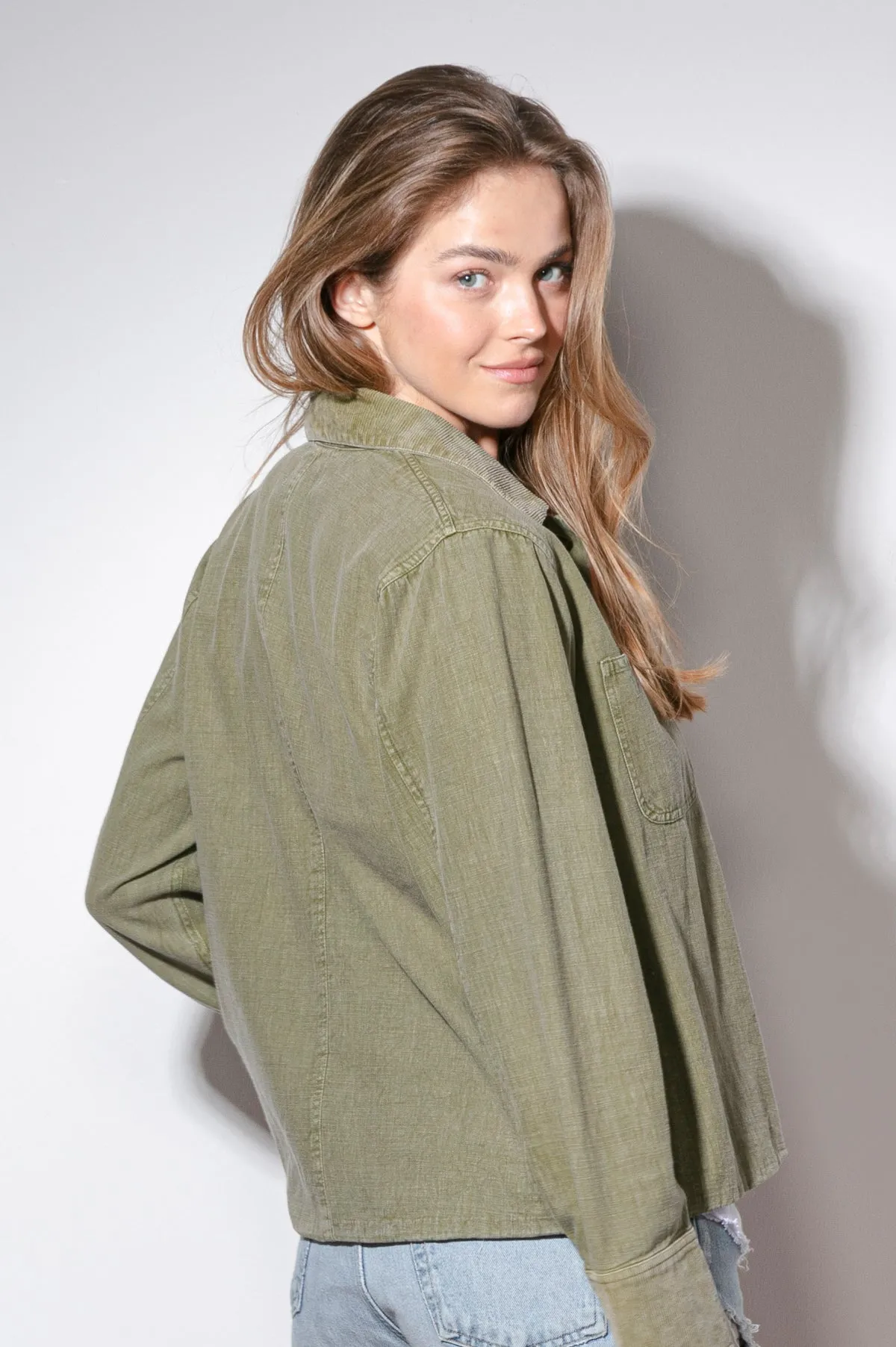 Olive Box Jacket