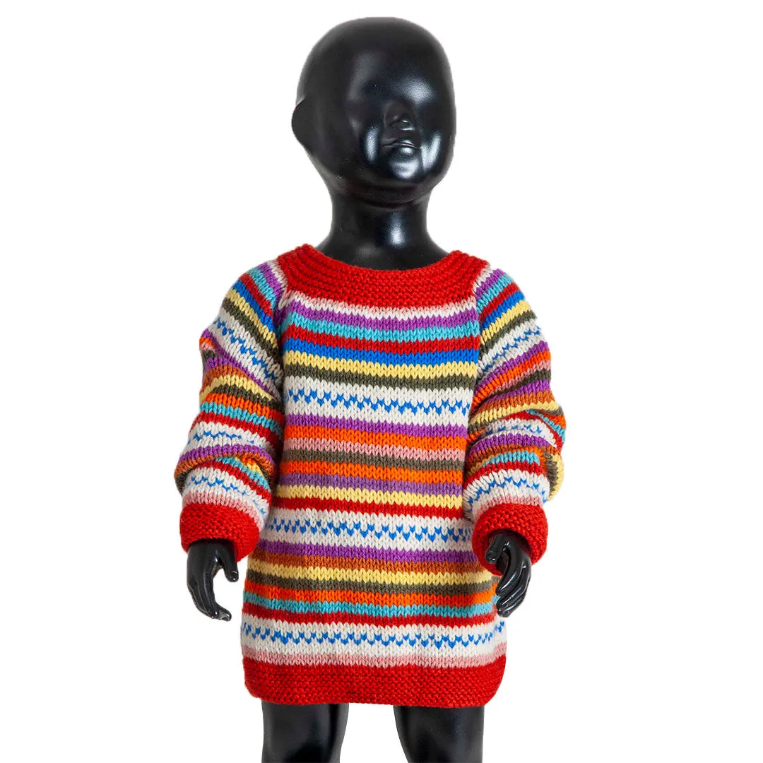 Organic Wool  | Pullover  |  Multi Color - 3 years