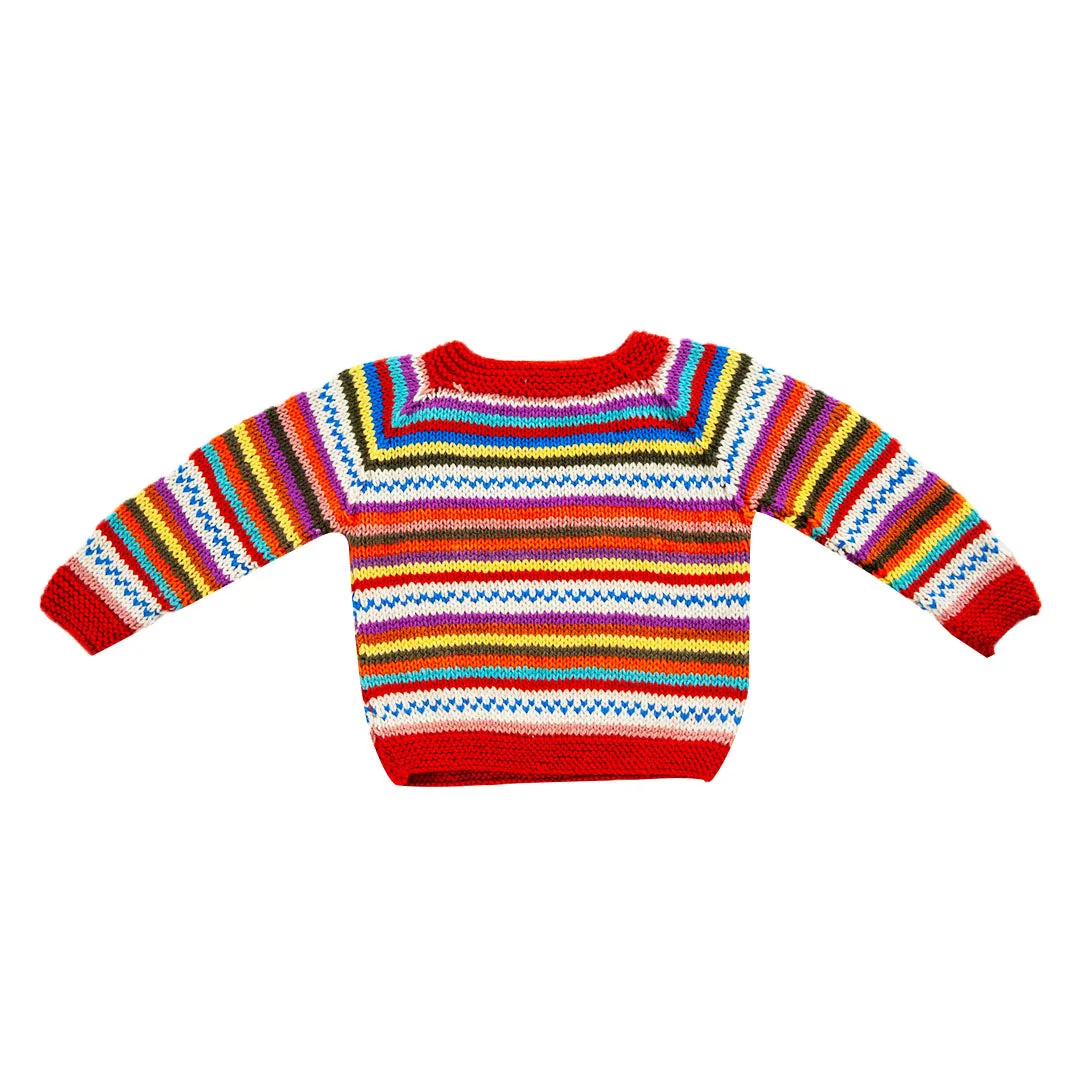 Organic Wool  | Pullover  |  Multi Color - 3 years