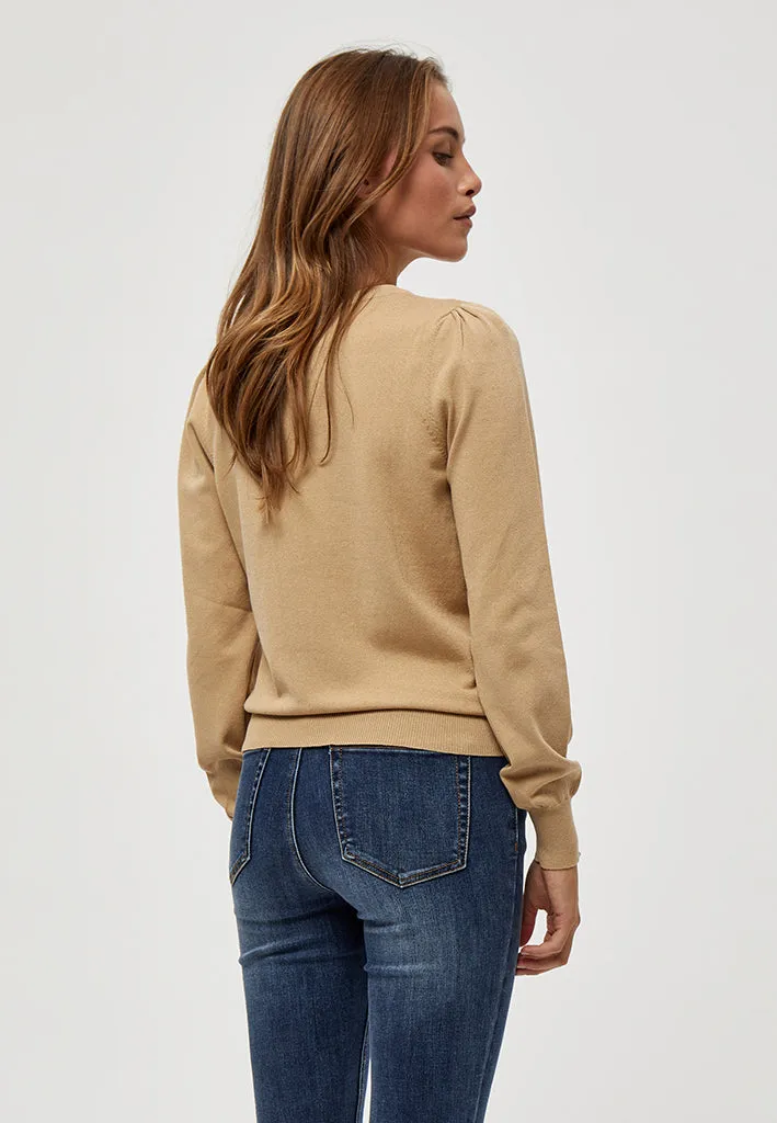 PCTana Knit Pullover - Warm Sand Melange