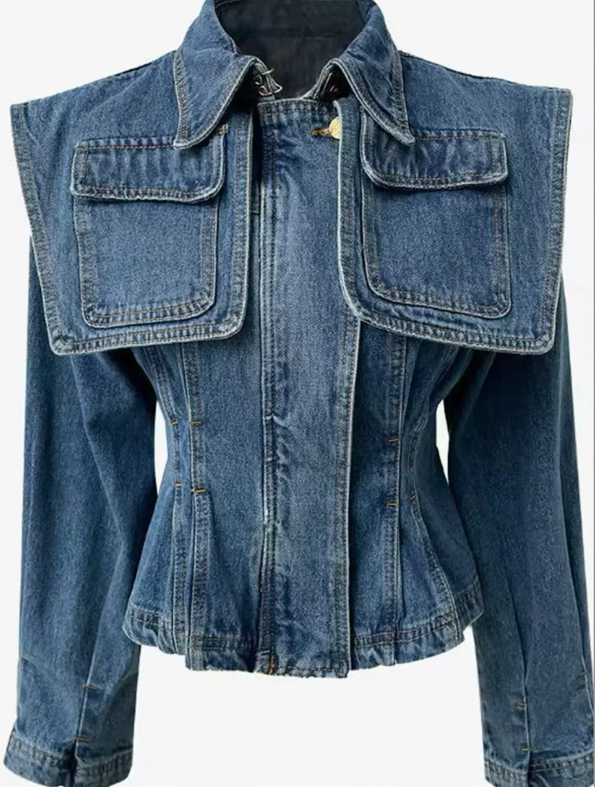 Peplum Denim Jacket