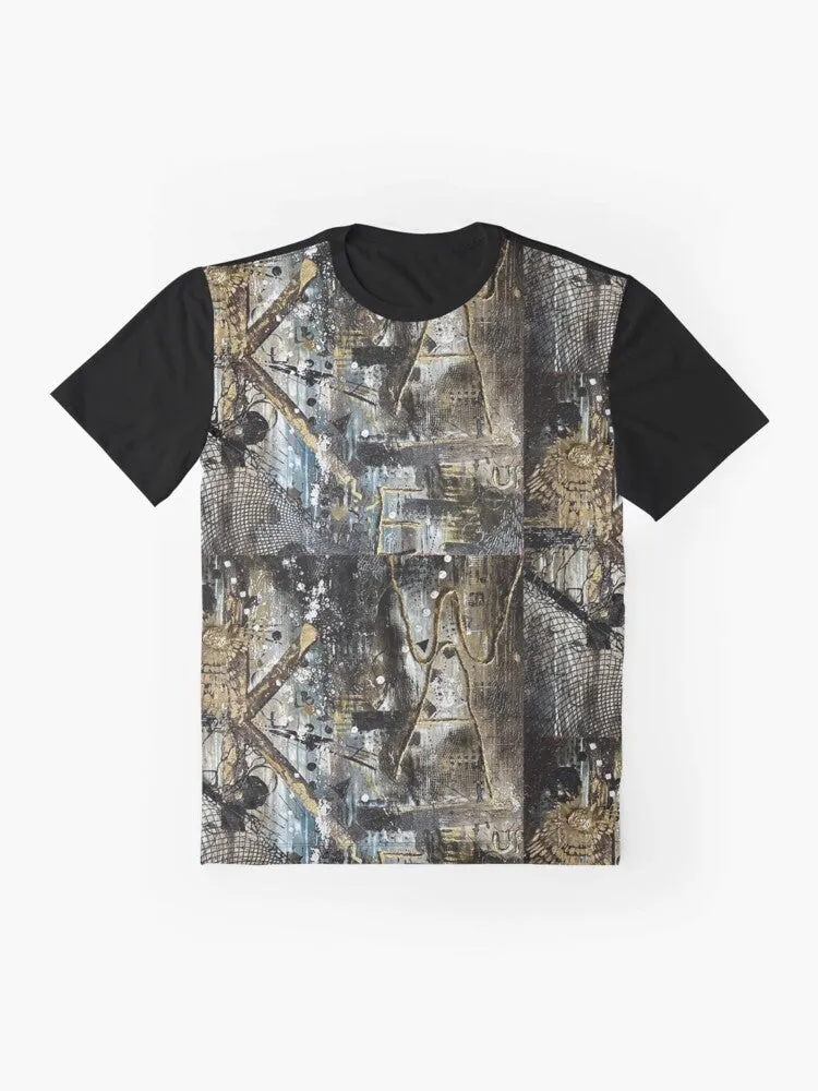 "Wake Up" Graphic T-Shirt - Motivational Abstract Design