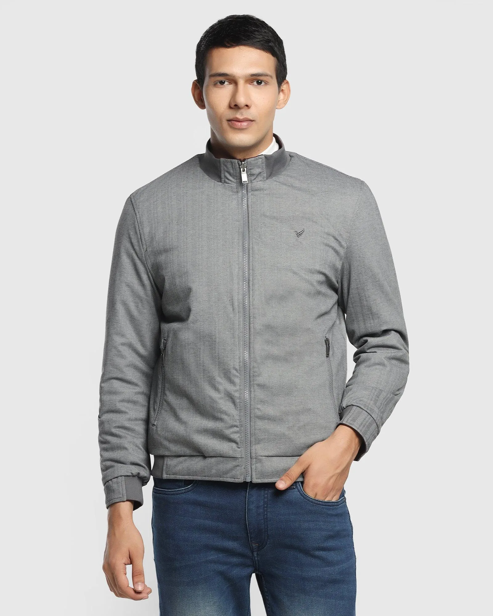 Reversible Wine Solid Zipper Jacket - Vietro