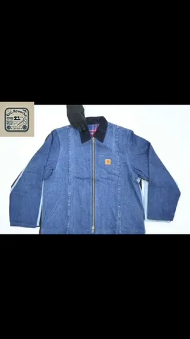 Reworked Carhartt Denim Jacket With Coduroy Collar