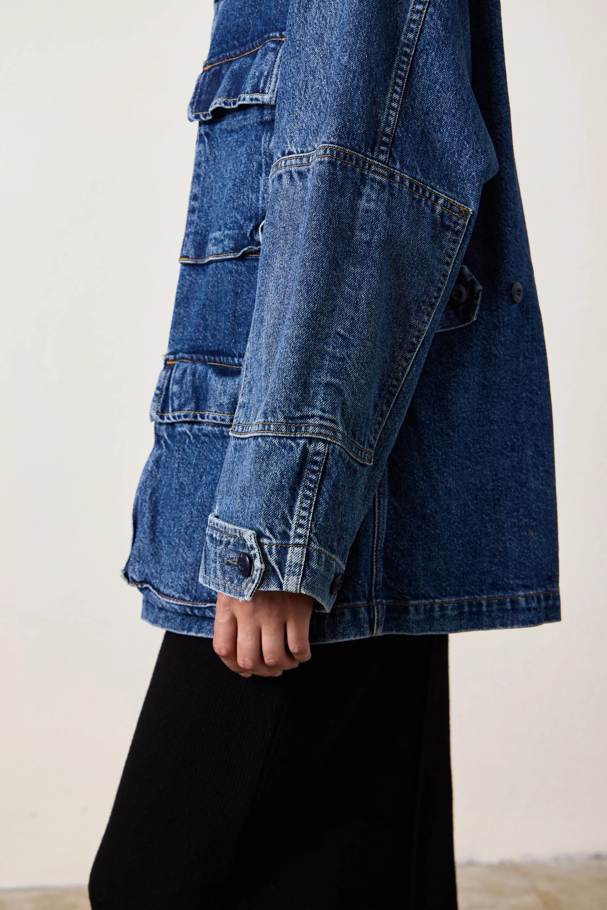 ROMEO OVERSIZED DENIM JACKET / BARNES WASH