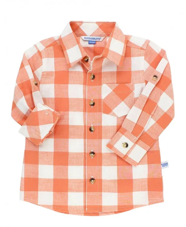 Rugged Butts-Cider Plaid Button Down Shirt