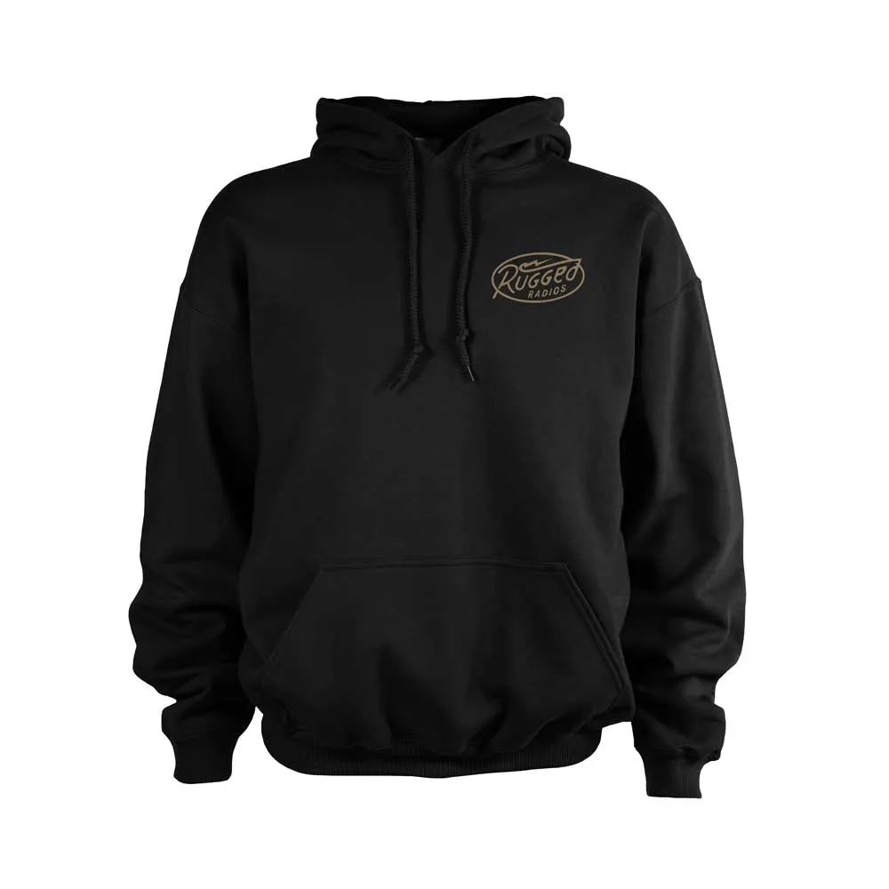 Rugged Radios BOLT Pullover Hoodie - Black