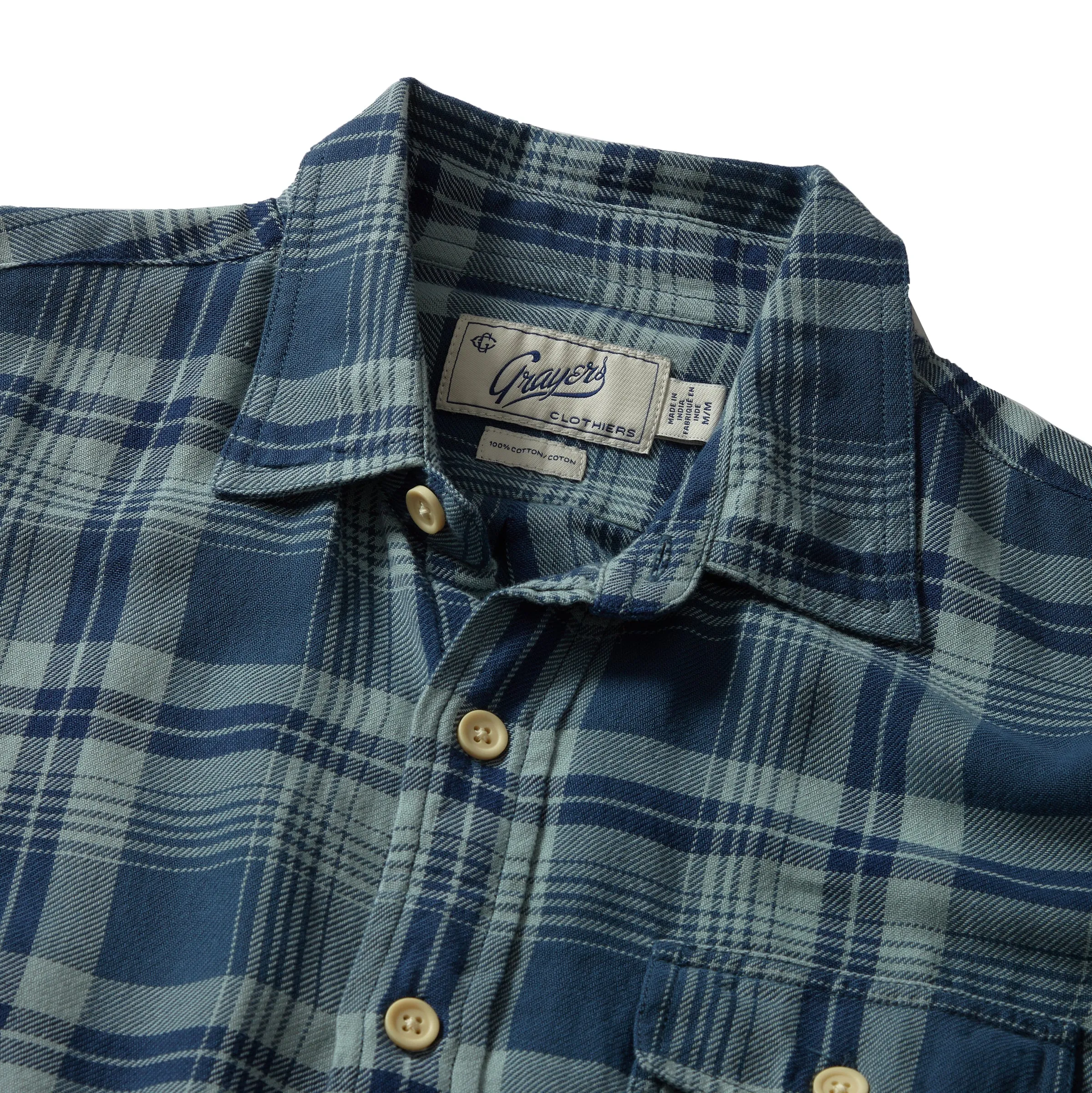 Rugged Twill Shirt - Abyss Plaid