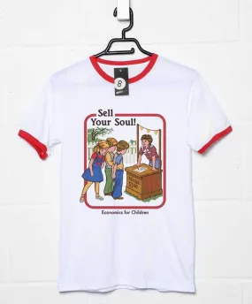 Steven Rhodes Sell Your Soul White & Red Ringer T-Shirt