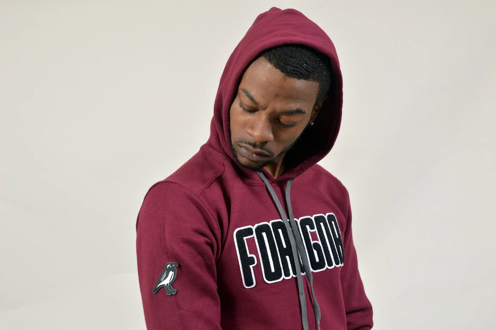 Streetwear Pullover Hoodies- Maroon