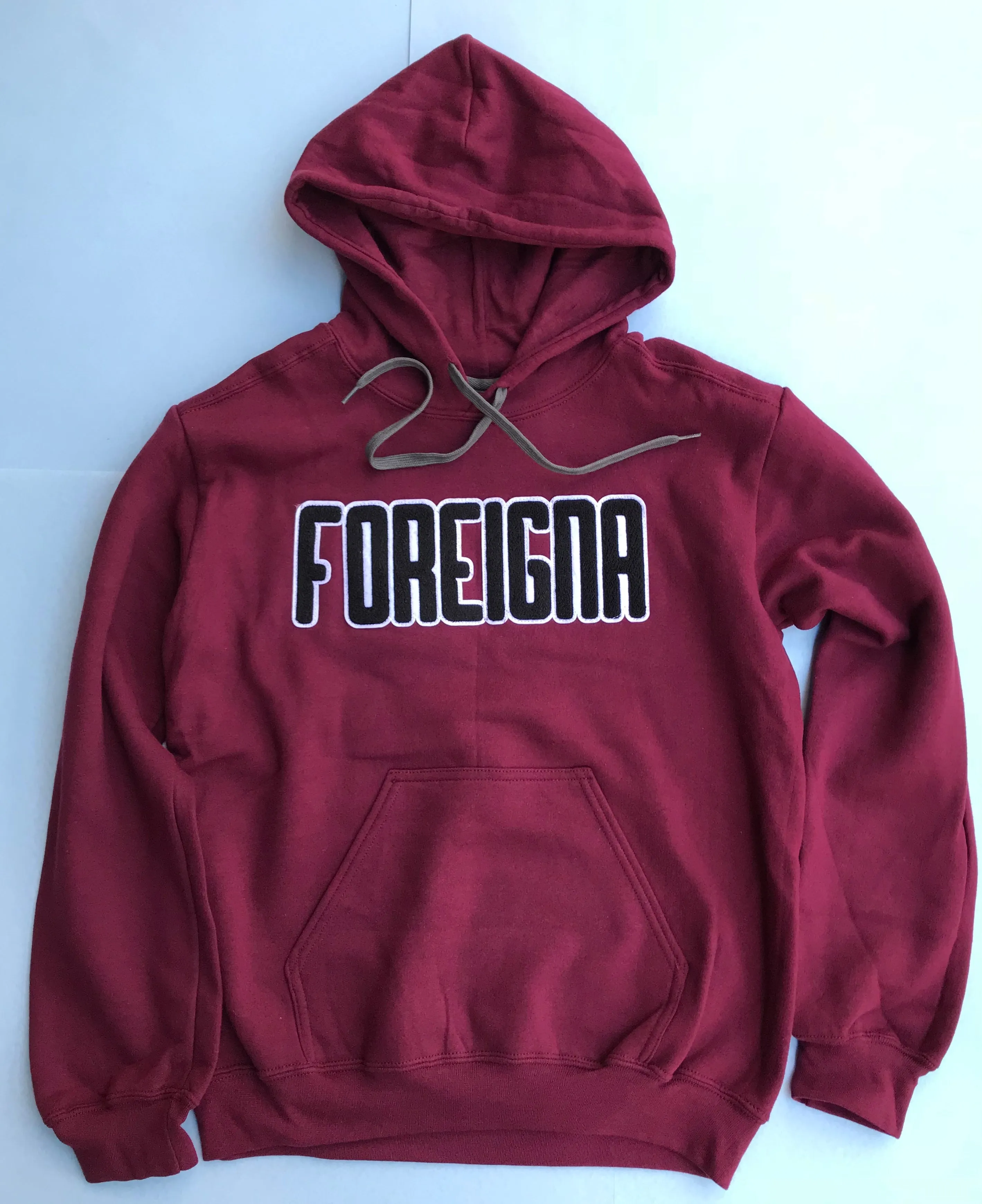 Streetwear Pullover Hoodies- Maroon