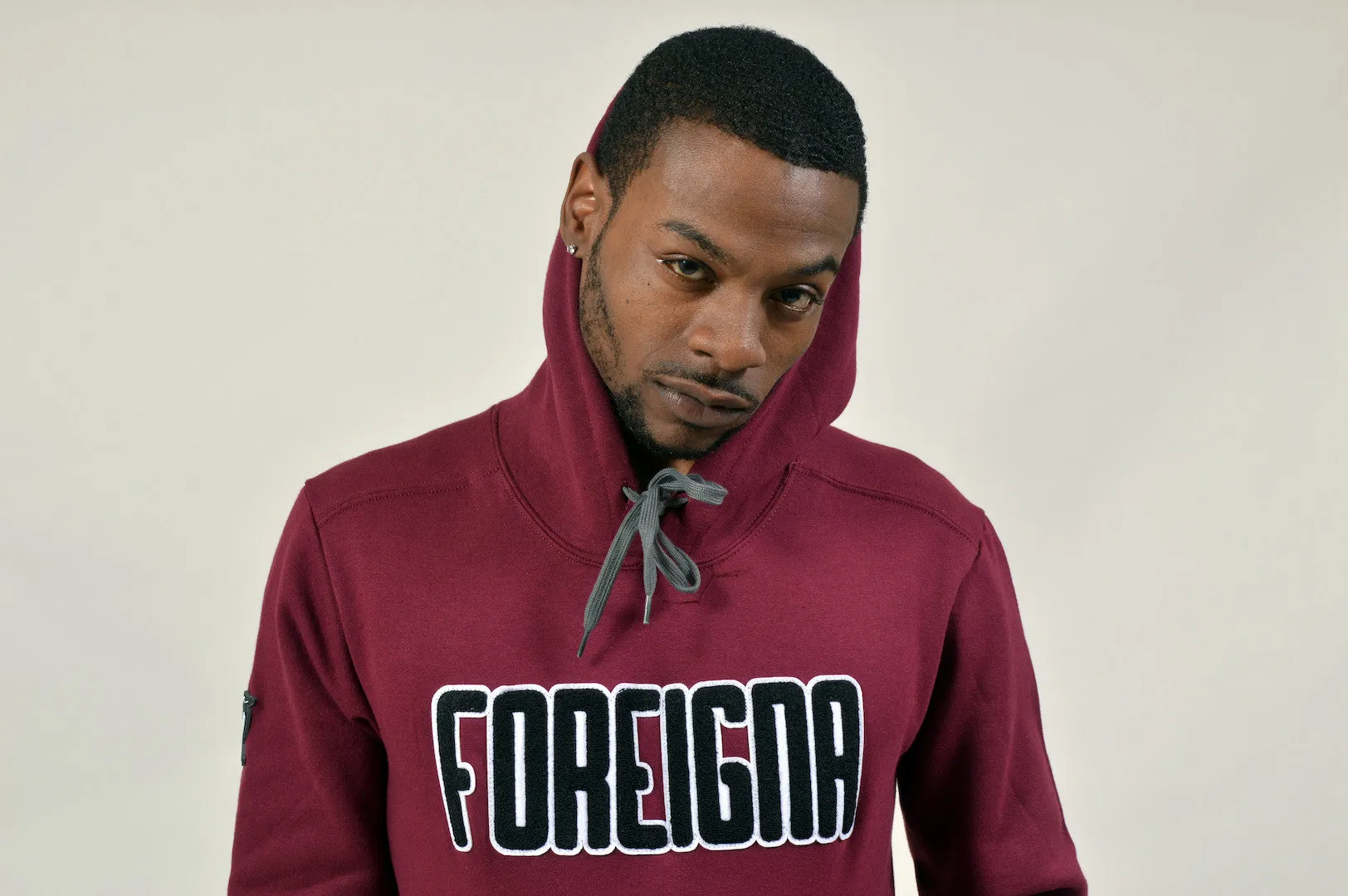 Streetwear Pullover Hoodies- Maroon