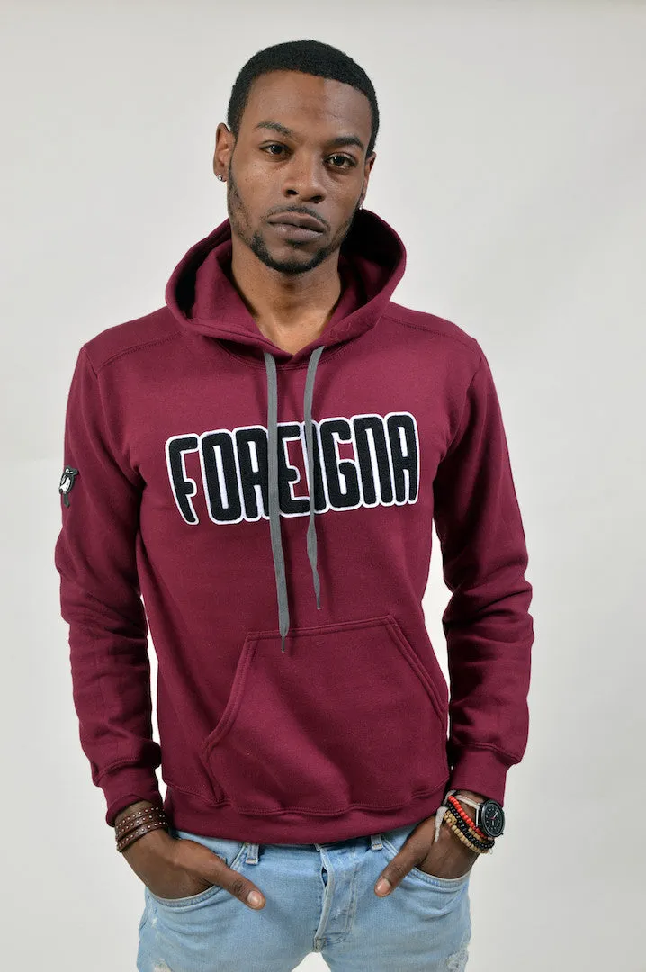 Streetwear Pullover Hoodies- Maroon