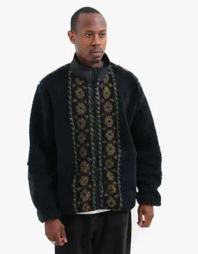 Stüssy Lima Jacquard Sherpa Jacket - Black