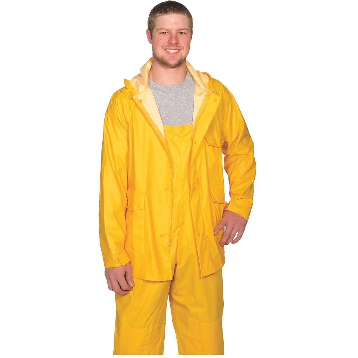 Sugar River by Gemplers Yellow PVC Rain Jacket & Bibs