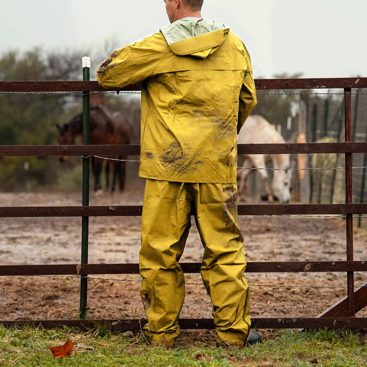 Sugar River by Gemplers Yellow PVC Rain Jacket & Bibs