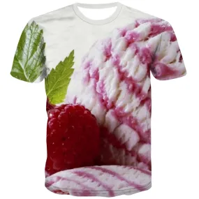 Sweet T shirts Men Gourmet T-shirts Graphic Icecream Tshirt Printed Colourful Tshirts Cool