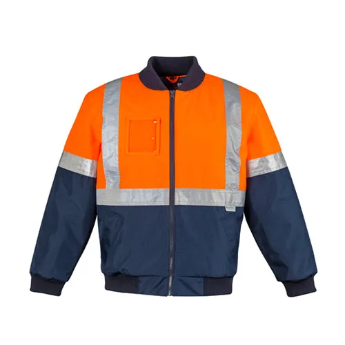 Syzmik Workwear | Mens's Hi Vis Quilted Flying Jacket | ZJ351