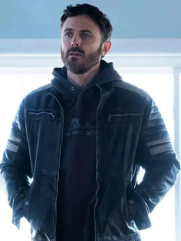 The Instigators 2024 Casey Affleck Leather Jacket