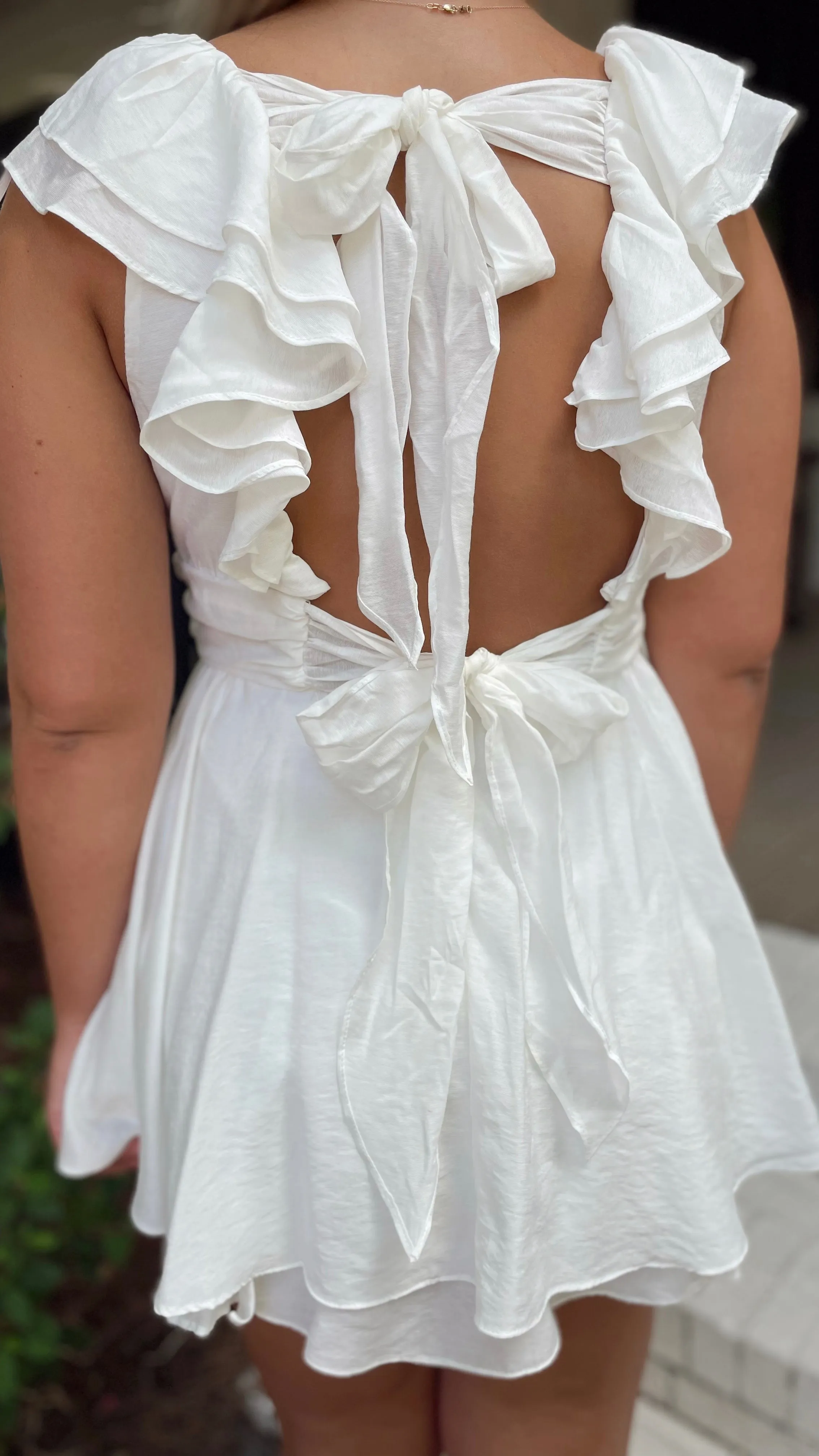 The Lady White Romper