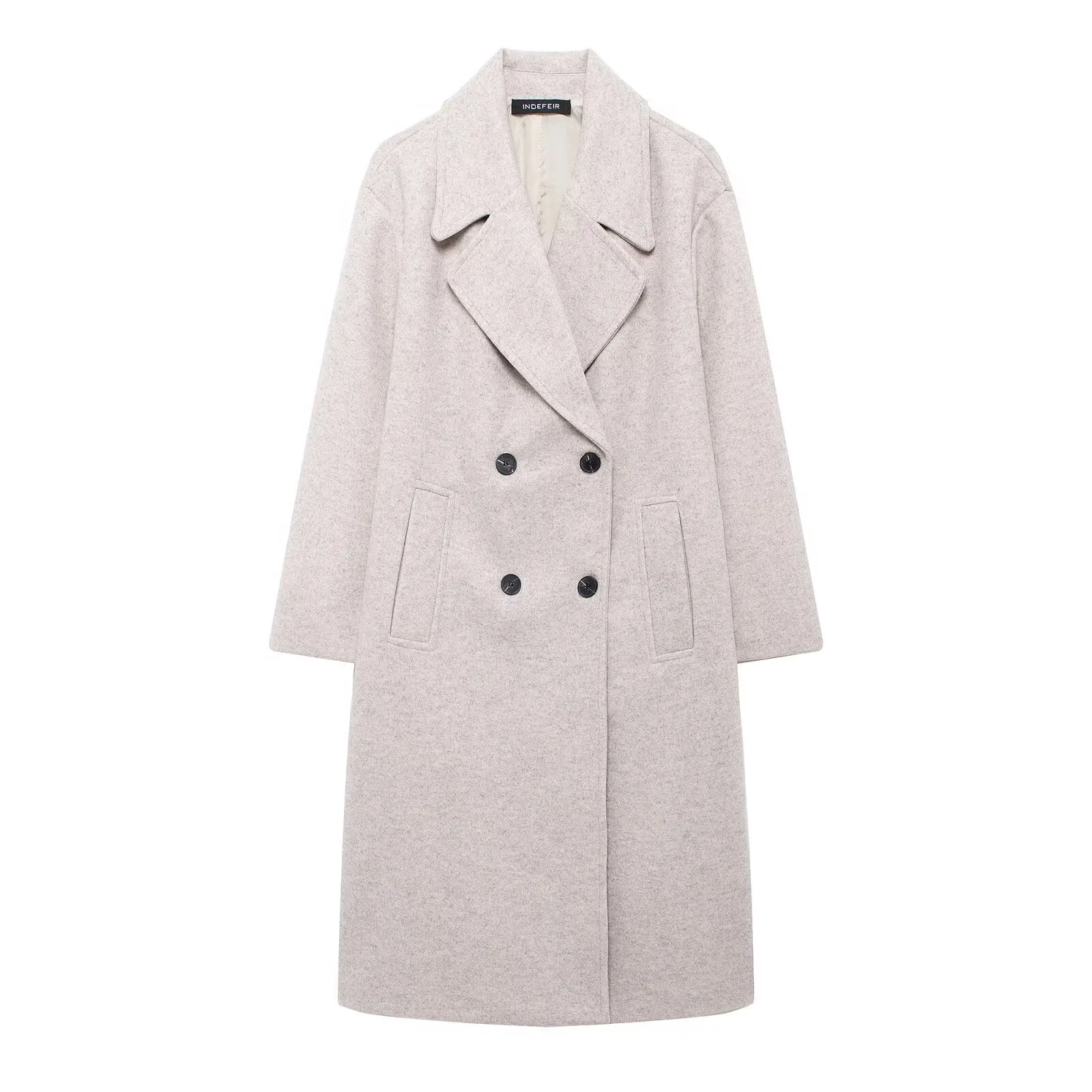 Thermal Lapeled Double-breasted Trench Coat