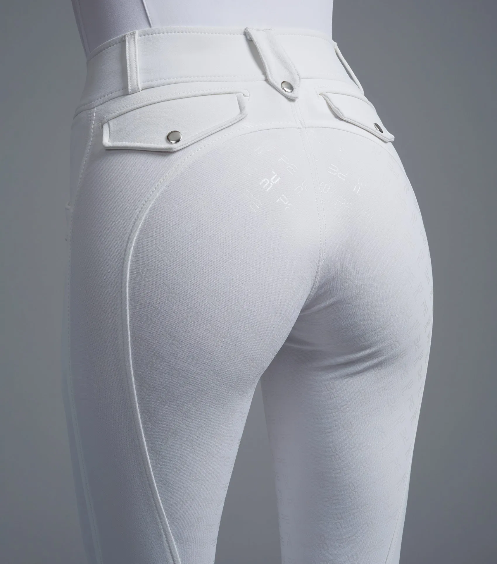 Torino Ladies Full Seat Gel Competition Riding Breeches White