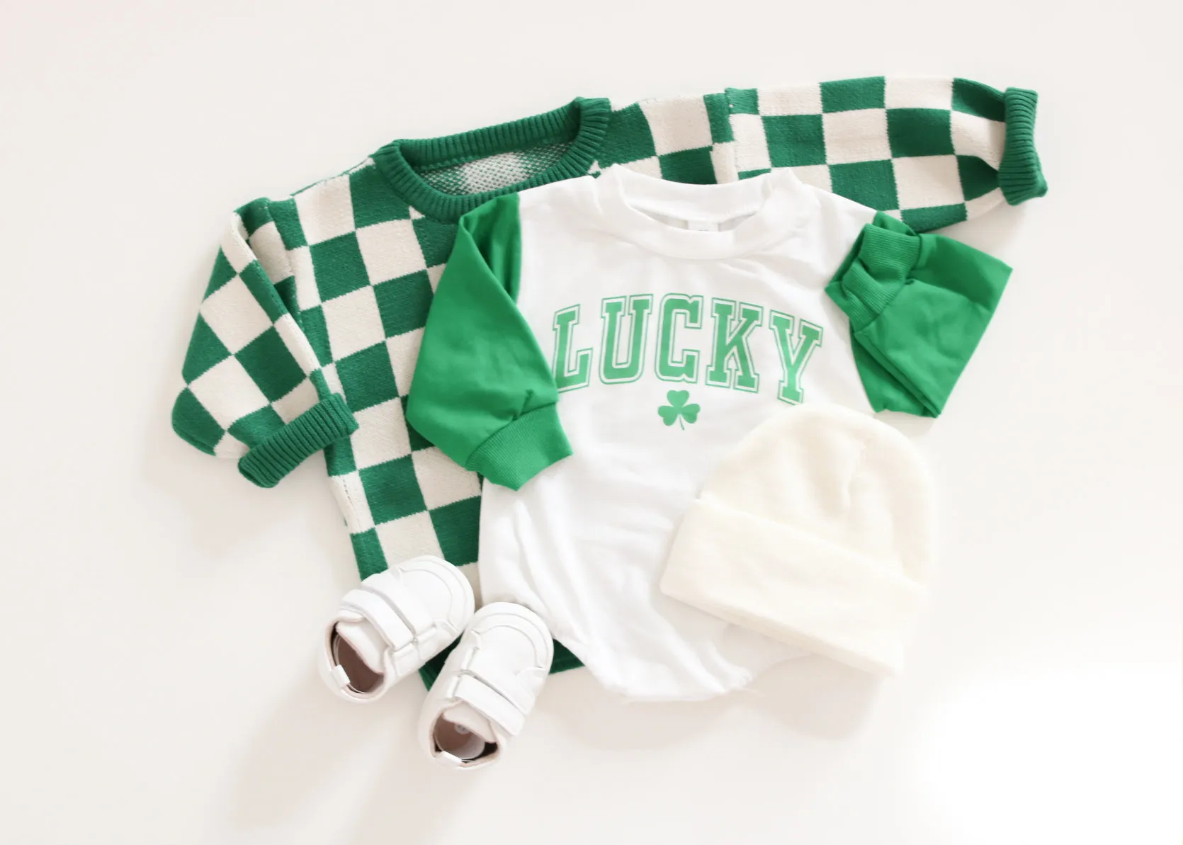 Varsity Lucky Sweatshirt Romper