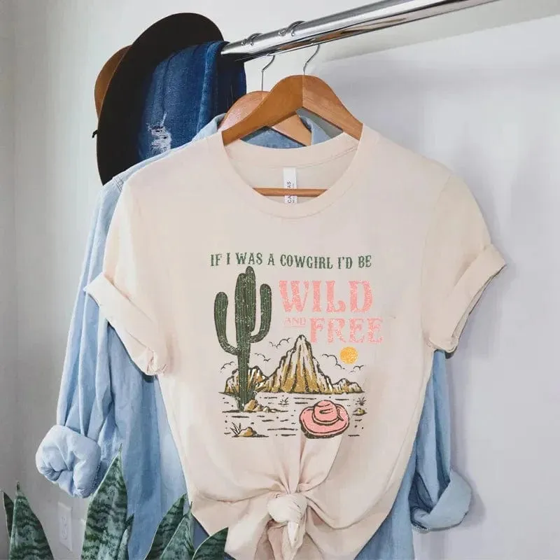 Vintage Boho Western Oversized Graphic Tee