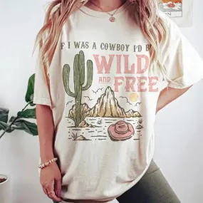 Vintage Boho Western Oversized Graphic Tee