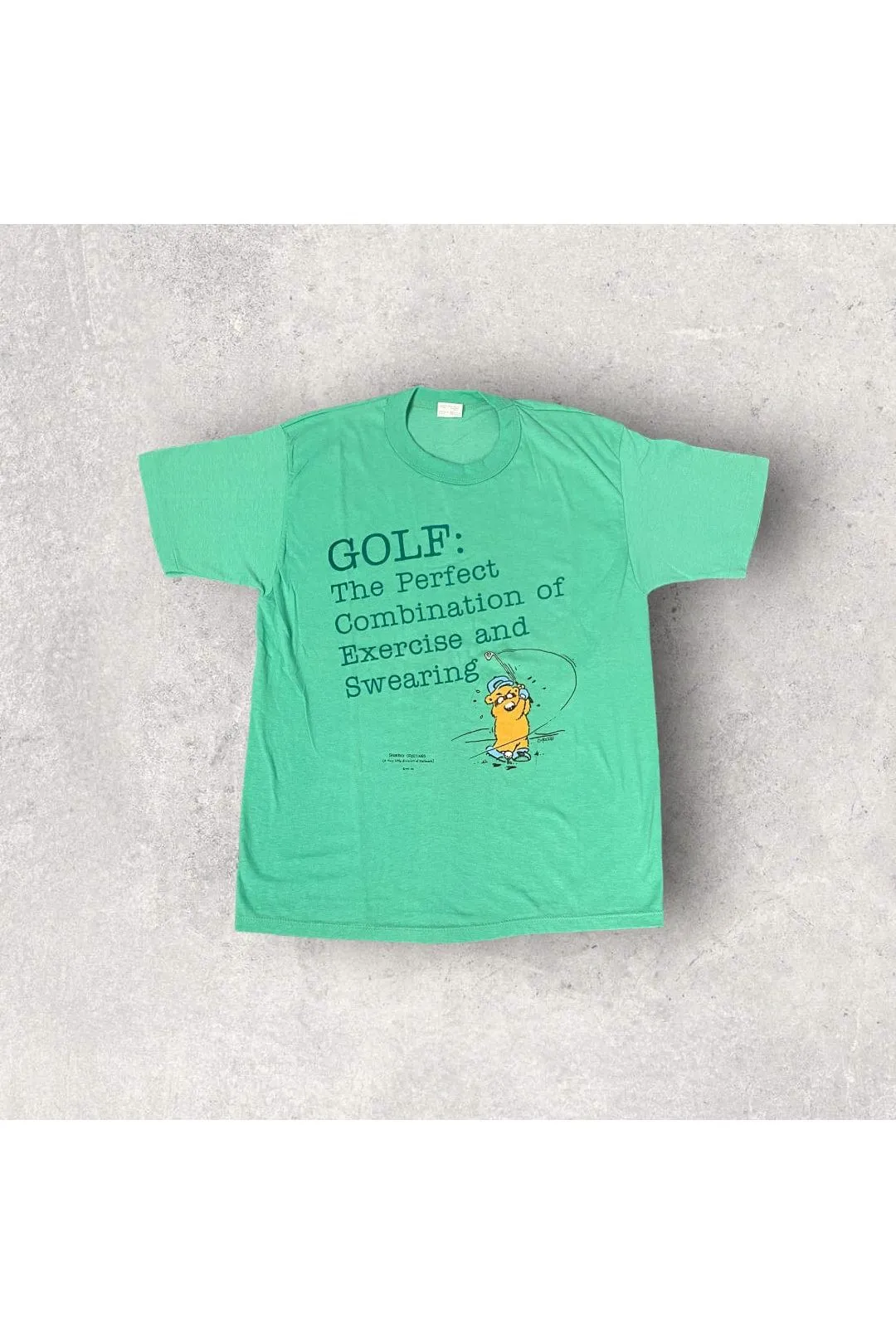 Vintage Single Stitch Shoebox Gretting Golf: The Perfect Combination of... Tee- L