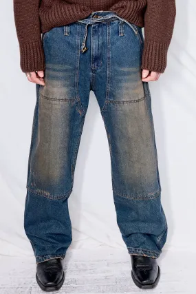 Washed Indigo Carpenter Jeans